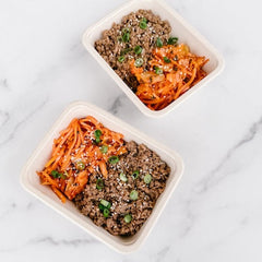 Beef Bulgogi with Kimchi and Carrots