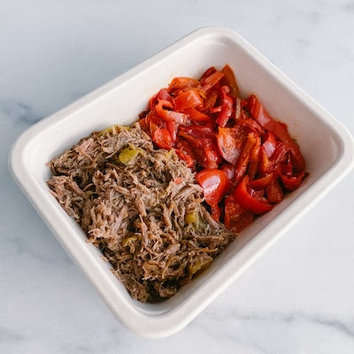 Mississippi Pot Roast and Roasted Red Peppers