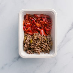 Mississippi Pot Roast and Roasted Red Peppers