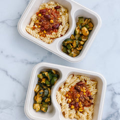 Turkey Chili Mac and Roasted Zucchini Power Pack