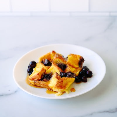 Blueberry Cream Cheese French Toast Casserole