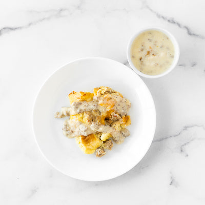 Biscuits And Gravy Breakfast Casserole 